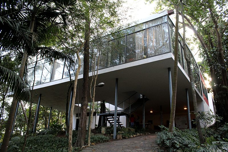 Casa de vidro - arquitetura moderna