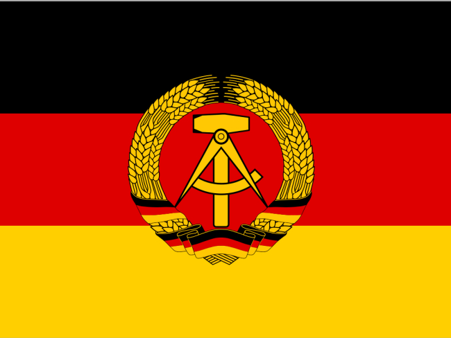 Alemanha Oriental bandeira